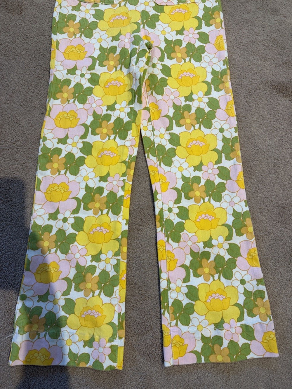Show Me Your MuMu Yellow & Green Floral Sleeveless Belted Jumpsuit - Picture 5 of 8